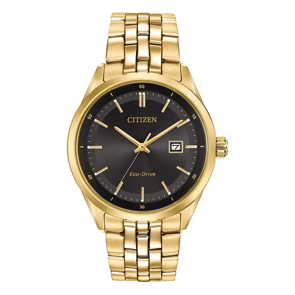 Citizen Mens Eco Gold-Tone Stainless Steel Timepiece
