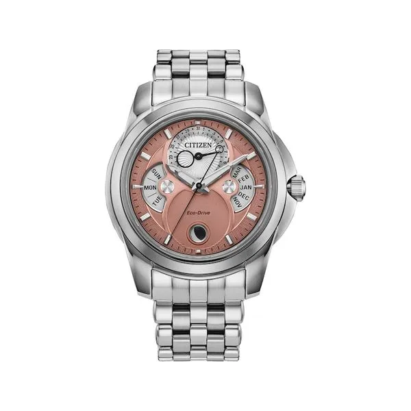 Citizen Salmon Face Stainless Steel Watch