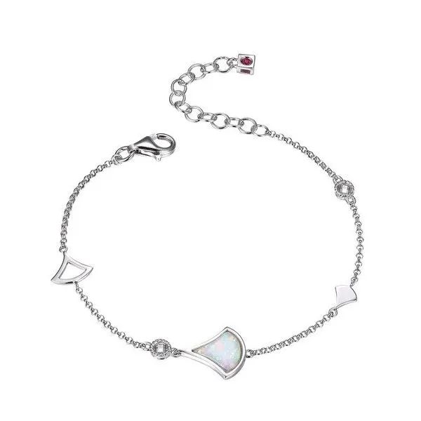 Elle Sterling Silver Opal Bracelet Rasmussen Diamonds Mount Pleasant, WI