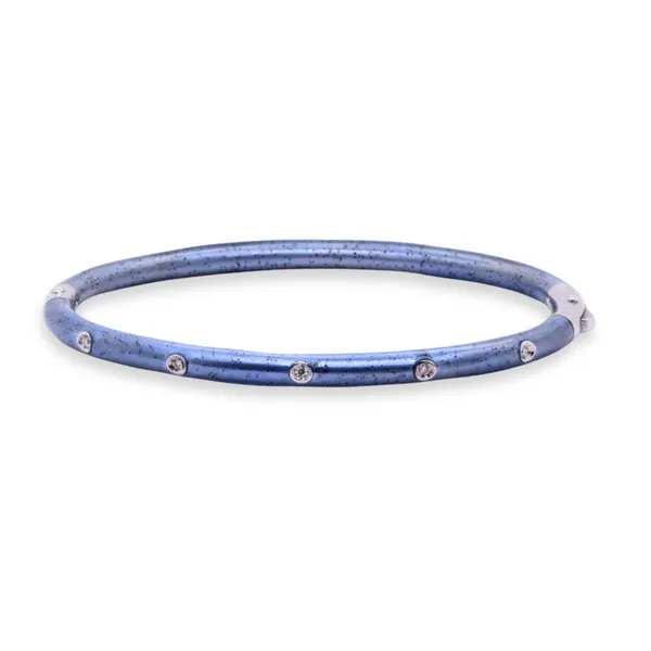 Soho Blue Enamel and Diamond Bracelet Rasmussen Diamonds Mount Pleasant, WI