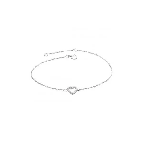 Sterling Silver Open Heart Bracelet Rasmussen Diamonds Mount Pleasant, WI