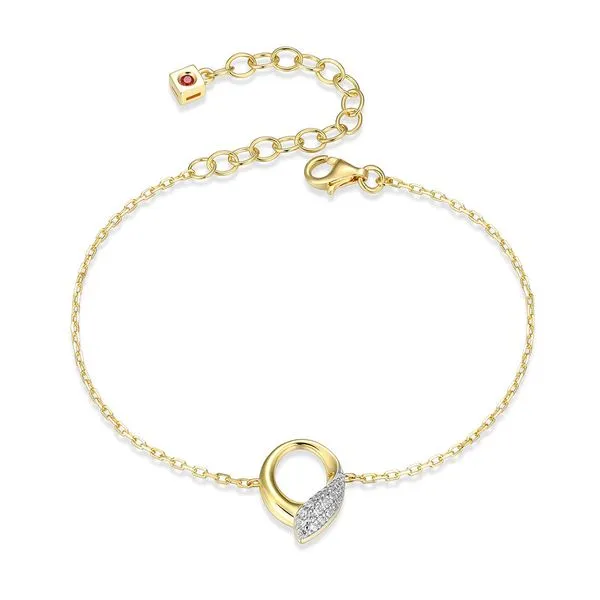 ELLE \Amour\ White CZ Bracelet