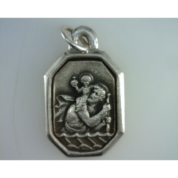 Sterling Silver St Christopher dog tag Rasmussen Diamonds Mount Pleasant, WI