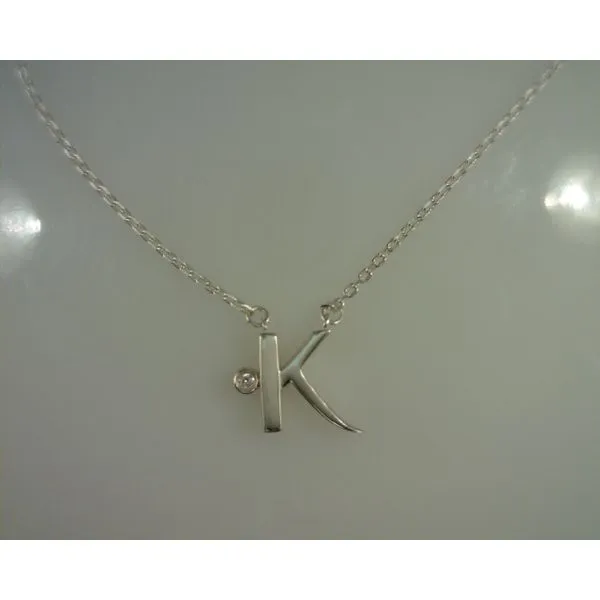 Signature Diamond "K" necklace  Rasmussen Diamonds Mount Pleasant, WI