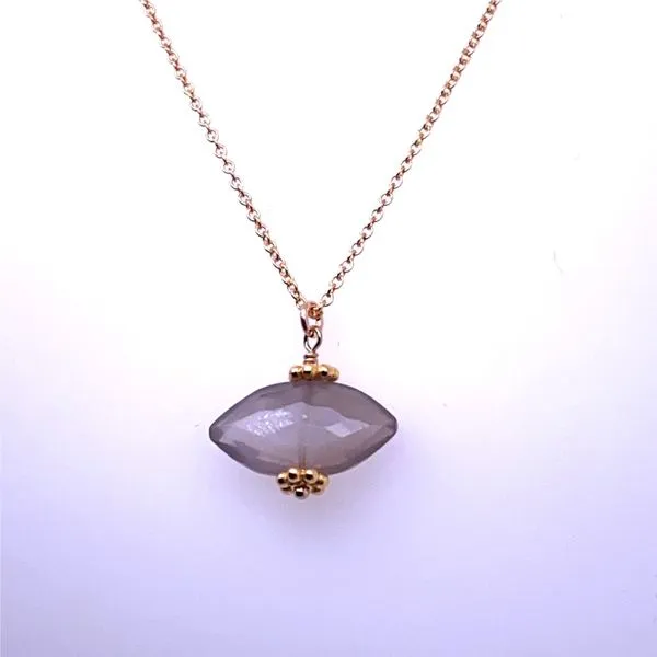 Gold fill and Vermeil Moonstone necklace  Rasmussen Diamonds Mount Pleasant, WI
