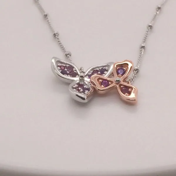 Sterling Silver, Rhodolite, Amethyst, Pink ruby necklace Rasmussen Diamonds Mount Pleasant, WI