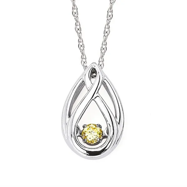 Sterling Silver Yellow Diamond Pendant Rasmussen Diamonds Mount Pleasant, WI