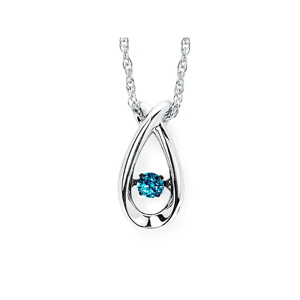 Sterling Silver Blue Diamond Pendant Rasmussen Diamonds Mount Pleasant, WI
