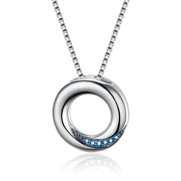 Sterling Silver Blue Diamond Pendant Rasmussen Diamonds Mount Pleasant, WI