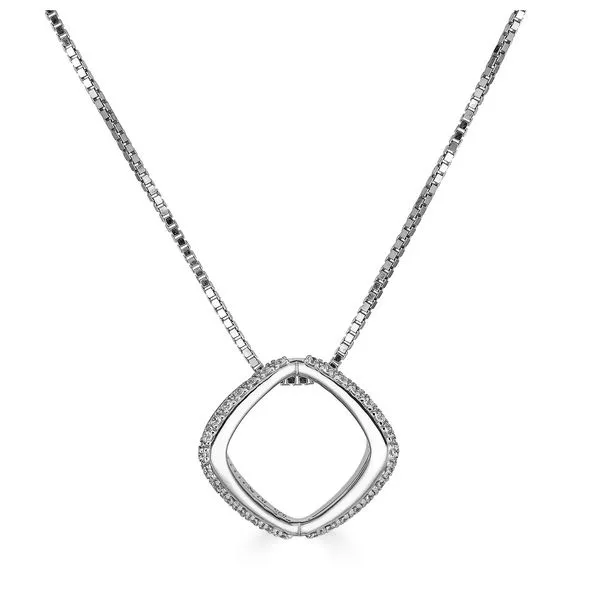 Sterling Silver White Sapphire Pendant Rasmussen Diamonds Mount Pleasant, WI