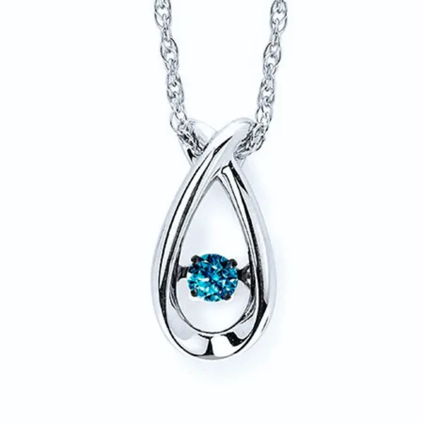 0.07 CT Blue Diamond Pendant Rasmussen Diamonds Mount Pleasant, WI