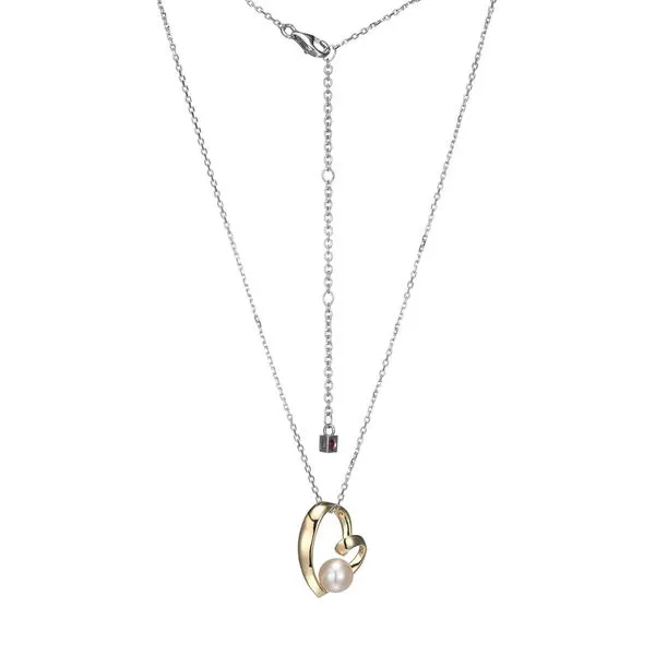 Sterling Silver Gold Plated Freshwater Pearl Necklace Rasmussen Diamonds Mount Pleasant, WI