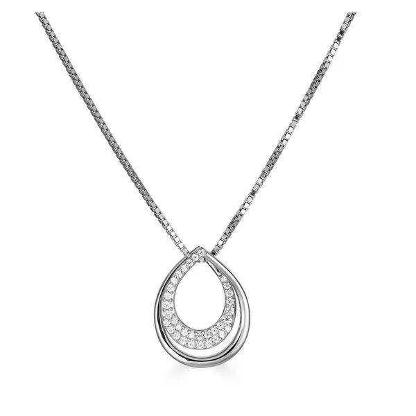 White Sapphire Pendant Rasmussen Diamonds Mount Pleasant, WI