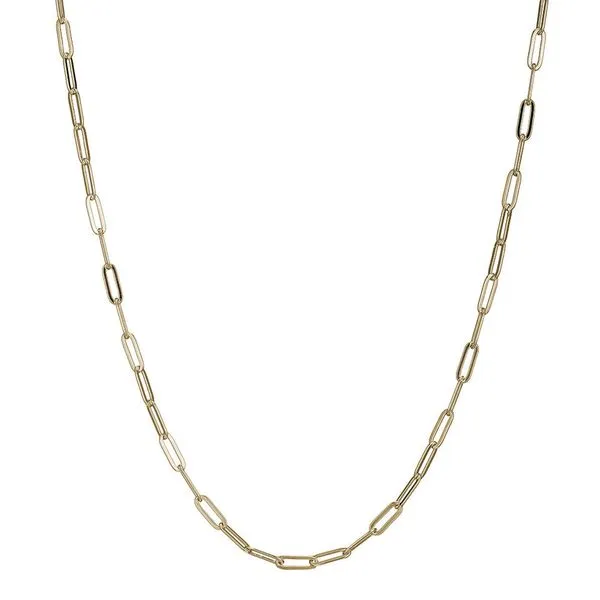 Sterling Silver Paper Clip Necklace Rasmussen Diamonds Mount Pleasant, WI