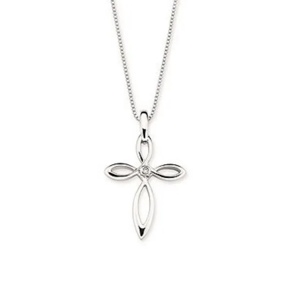 0.01 CT Diamond Cross Pendant Rasmussen Diamonds Mount Pleasant, WI