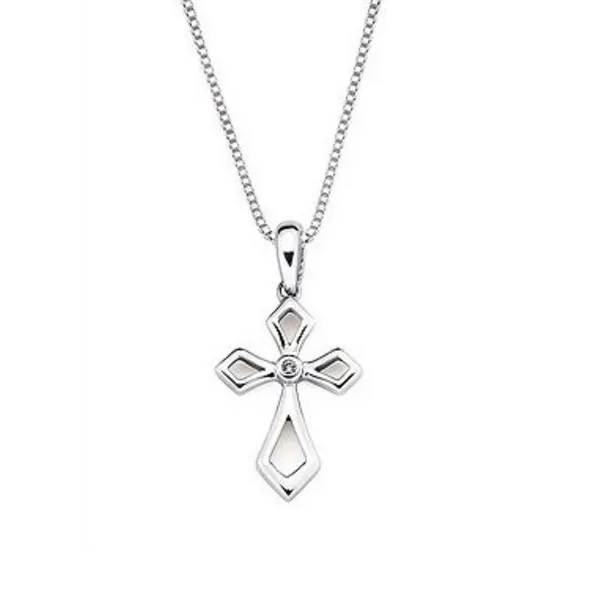 0.01 CT Diamond Cross Pendant Rasmussen Diamonds Mount Pleasant, WI