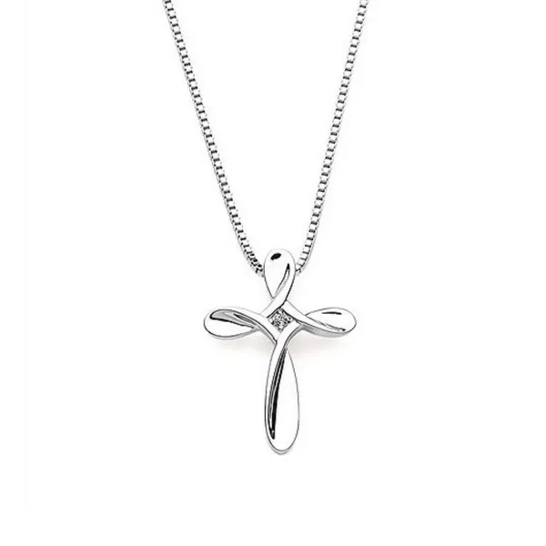 0.01 CT Diamond Cross Pendant Rasmussen Diamonds Mount Pleasant, WI