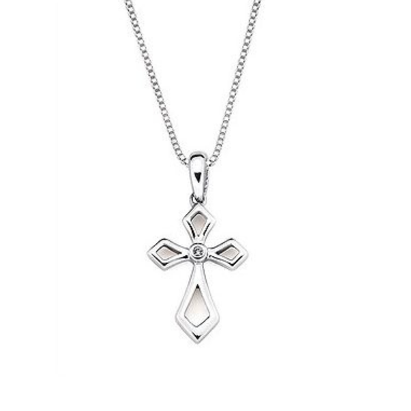 0.01 CT Diamond Cross Pendant Rasmussen Diamonds Mount Pleasant, WI
