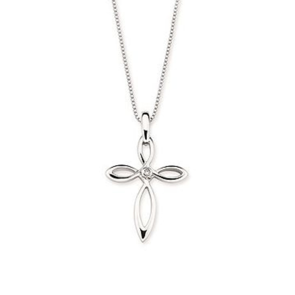 0.01 CT Diamond Cross Pendant Rasmussen Diamonds Mount Pleasant, WI