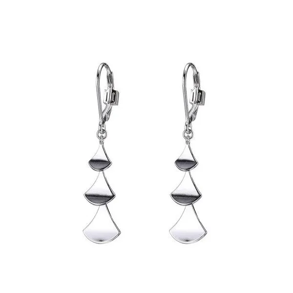 Elle Sterling Silver Dangle Earrings Rasmussen Diamonds Mount Pleasant, WI