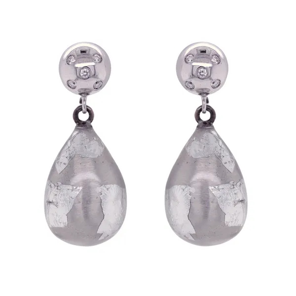 Soho Diamond and Sterling Silver Drop Earrings Rasmussen Diamonds Mount Pleasant, WI