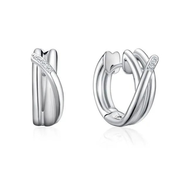 Sterling Silver Diamond Earrings Rasmussen Diamonds Mount Pleasant, WI
