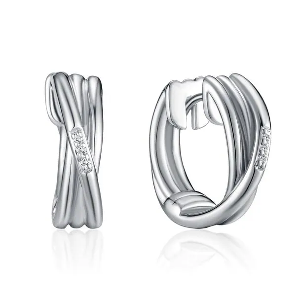 Sterling Silver Diamond Earrings Rasmussen Diamonds Mount Pleasant, WI