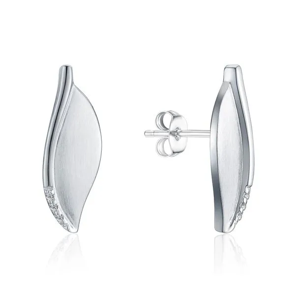 Sterling Silver White Sapphire Earrings Rasmussen Diamonds Mount Pleasant, WI