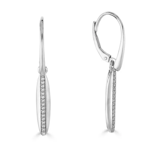 Sterling Silver White Sapphire Earrings Rasmussen Diamonds Mount Pleasant, WI