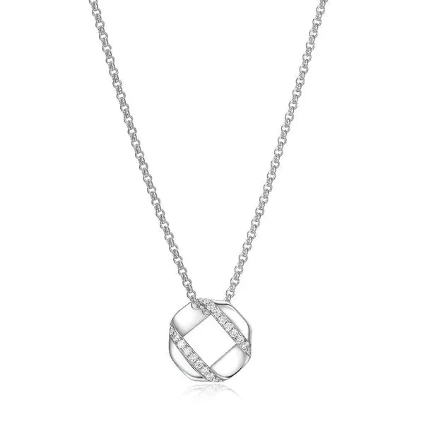 Sterling Silver Necklace With Hexagon Rasmussen Diamonds Mount Pleasant, WI