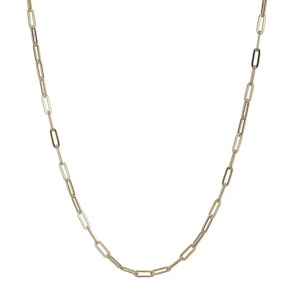 Sterling Silver Paperclip Necklace