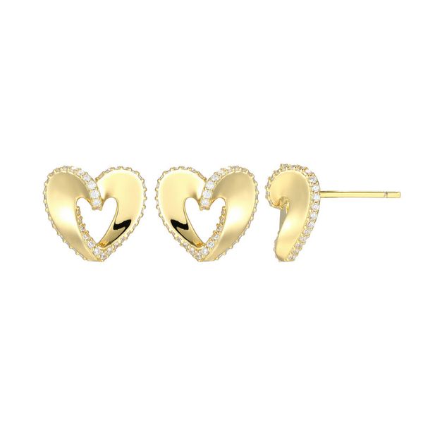 Heart Stud Earrings Rasmussen Diamonds Mount Pleasant, WI