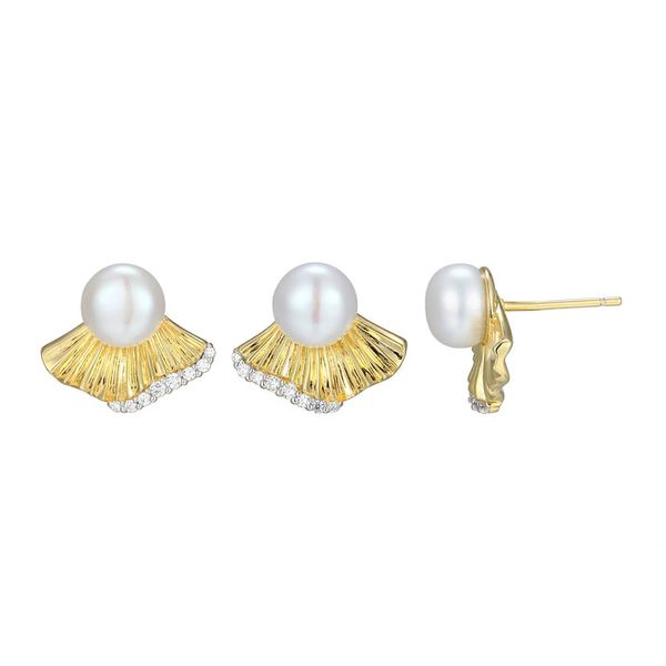 Pearl Butterfly Earrings Rasmussen Diamonds Mount Pleasant, WI