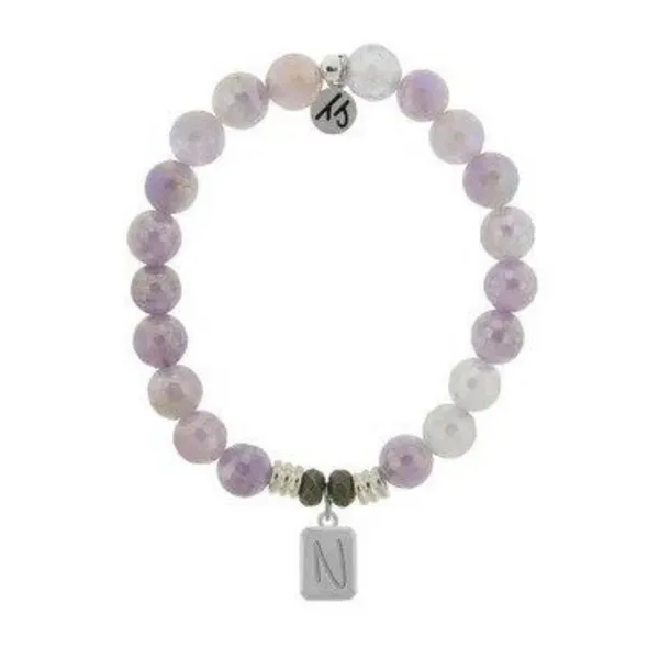 T.Jazelle Mauve Jade Beaded Bracelet Rasmussen Diamonds Mount Pleasant, WI