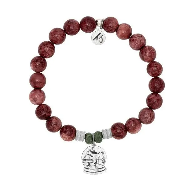 T.Jazelle Red Jasper Beaded Bracelet Rasmussen Diamonds Mount Pleasant, WI