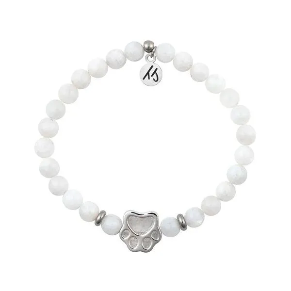 T.Jazelle Sterling Silver Paw Print Charm Rasmussen Diamonds Mount Pleasant, WI
