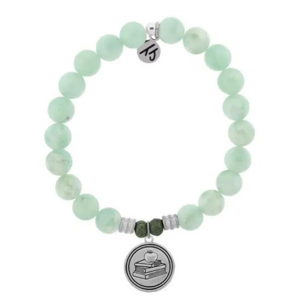 T.Jazelle Green Angelite Beaded Bracelet Rasmussen Diamonds Mount Pleasant, WI
