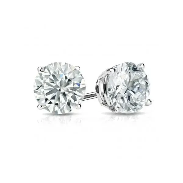 1 CTW Three Prong Diamond Stud Earrings Rasmussen Diamonds Mount Pleasant, WI