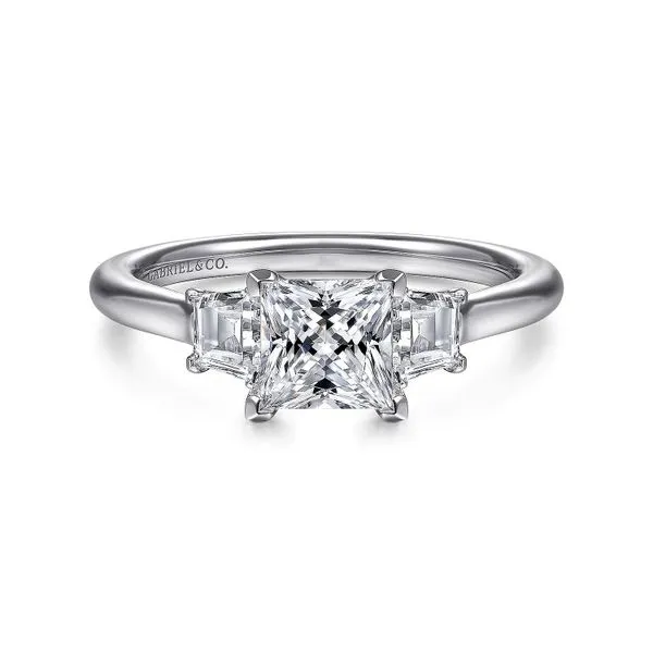 Gabriel and Co. White Gold Diamond Ring Rasmussen Diamonds Mount Pleasant, WI