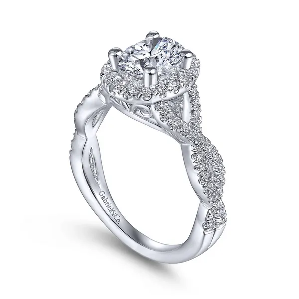 Gabriel and Co. 1 CT Oval Diamond Engagement Ring Mounting similar item image
