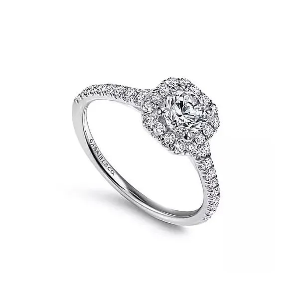 Gabriel & Co. White Gold Diamond Ring Rasmussen Diamonds Mount Pleasant, WI