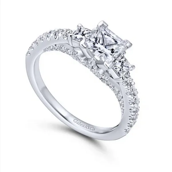 Gabriel and Co. 3/4 CT Princess Cut Diamond Engagement Ring Mounting Rasmussen Diamonds Mount Pleasant, WI