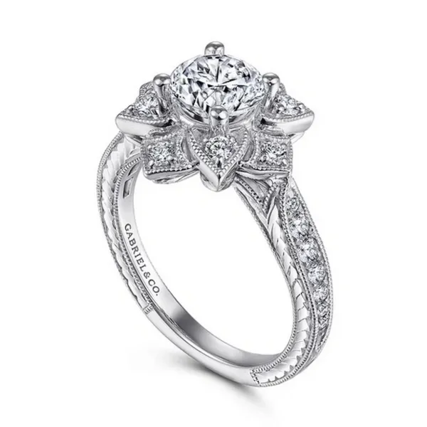 Gabriel and Co. Round Diamond Engagement Ring Mounting