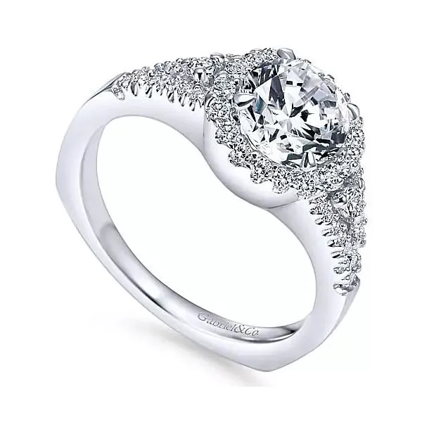 Gabriel & Co. White Gold Diamond Ring Rasmussen Diamonds Mount Pleasant, WI