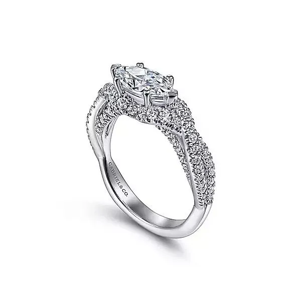 Gabriel & Co. White Gold Diamond Ring Rasmussen Diamonds Mount Pleasant, WI