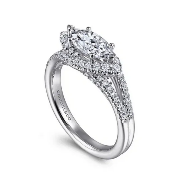 Gabriel and Co. 1 CT Marquise Diamond Engagement Ring Mou...