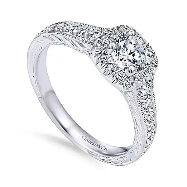 Gabriel & Co. White Gold Diamond Ring Rasmussen Diamonds Mount Pleasant, WI