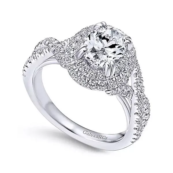 Gabriel & Co. White Gold Diamond Ring Rasmussen Diamonds Mount Pleasant, WI