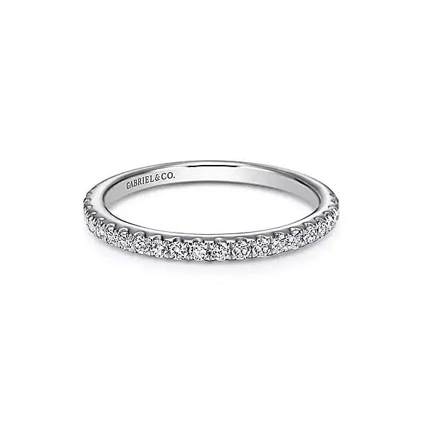 Gabriel & Co. White Gold Diamond Band Rasmussen Diamonds Mount Pleasant, WI
