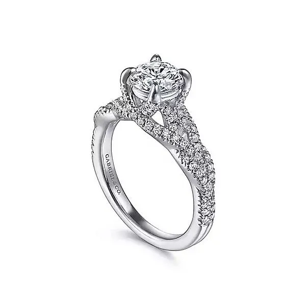 Gabriel & Co. White Gold Diamond Ring Rasmussen Diamonds Mount Pleasant, WI